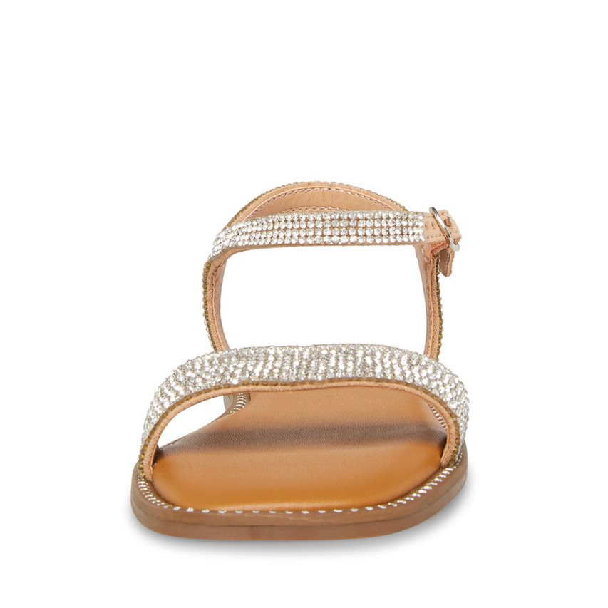 Silver Steve Madden Jnishar Kids' Flat Sandals | PH 2501DPW